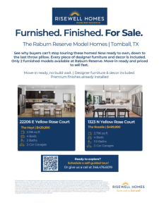 Just Listed: Two Furnished Model Homes in Tomball