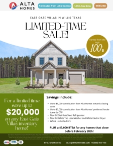 Limited-Time Sale in Willis, Texas!