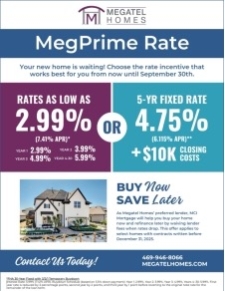 NEW Rate Incentives as Low as 2.99%