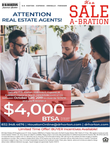 SALE-A-BRATION Incentives across North Houston!