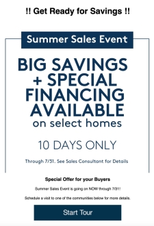 Summer Sales Event with Pulte Group!