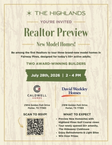 You're Invited! Tour New Models in The Highlands