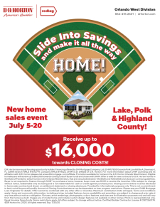New Home Sales Event!