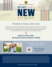 Red, White, and New Sales Event!