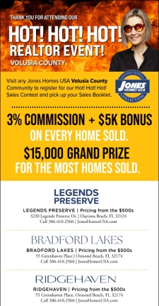 $5K Bonus on EVERY Home Sold in Volusia County!