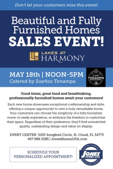 Lakes at Harmony Sales Event!