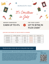 Horizon Isle Christmas in July Savings!