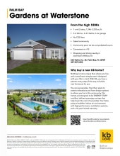 Gardens at Waterstone Community Flyer