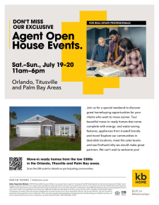 Orlando Area Agent Open House Events!