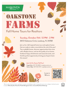 Fall Home Tours at Oakstone Farms