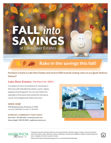Fall Into Savings - Lake Deer Estates