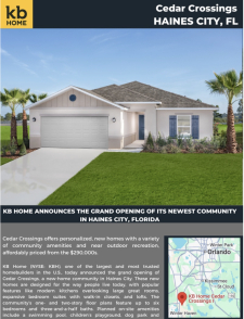Announcing Grand Opening of Cedar Crossings!