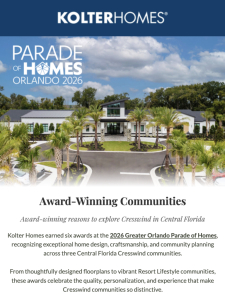 Award-winning reasons to explore Cresswind in Central Florida