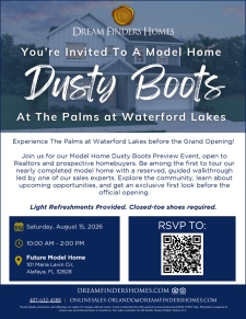 Be Among the First to Tour The Palms at Waterford Lakes