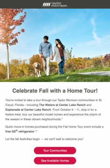 Fall Home Tour + Free GE&reg; Refrigerator on Quick Move-In Homes