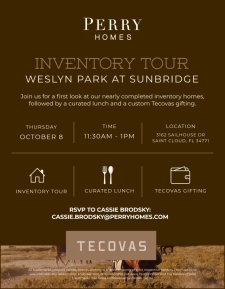 Join Us for an Inventory Tour at Weslyn Park