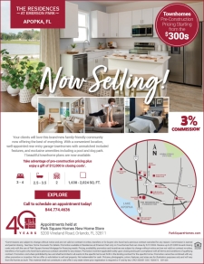 New Townhomes Now On Sale in Apopka!