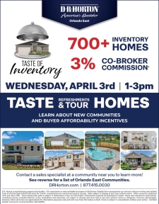 Taste of Inventory Open House | 30+ Communities | 3% Commission