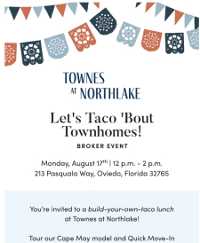 You&rsquo;re invited to a build-your-own-taco lunch at Townes at Northlake!