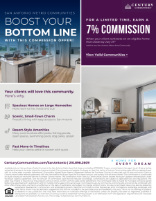 7% Commission at Century Communities