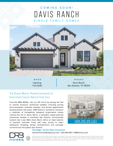 DRB Homes Coming This Fall to Davis Ranch! Join the VIP List
