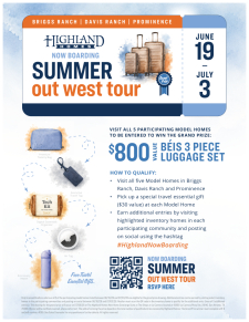 Summer Out West Tour