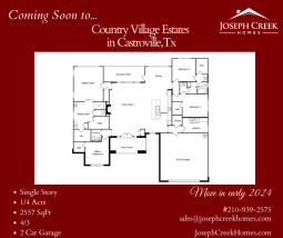 Coming Soon to Country Village Estates
