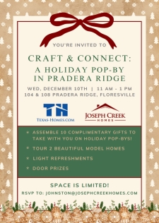 ✂️✨ Create, Celebrate & Connect! Holiday Craft Party at Pradera Ridge!