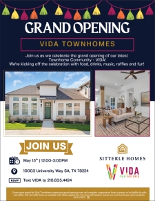 🎉 You’re Invited: VIDA Townhomes Grand Opening!