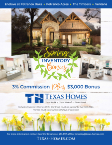 3% Commission AND $3K Bonus On Inventory Homes!