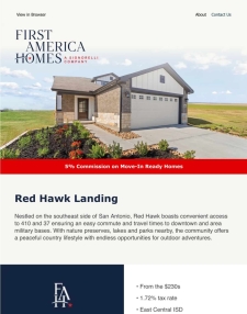 5% Commission Available in Red Hawk Landing!