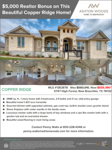 $5,000 Realtor Bonus on This Beautiful Copper Ridge Home!