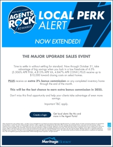 Agents Rock Insider - Last Call for 6% Bonus Commission Homes