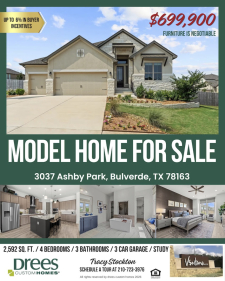 Bring Your Buyers: Model Home For Sale With Up to 6% in Incentives