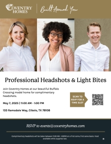 Complimentary Headshots & Light Bites at Buffalo Crossing!