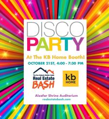 Disco Party at the KB Home Real Estate Bash Booth!