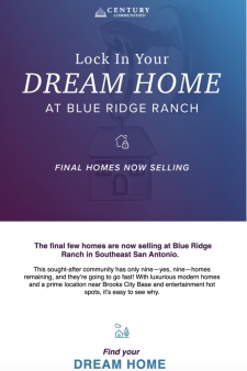 Final Homes Available at Blue Ridge Ranch