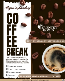 Join us for a Coffee Break at Megan's Landing! ☕
