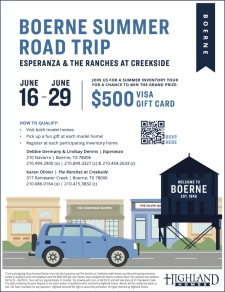 Join us for a Summer Road Trip in Boerne!