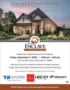 Join us for an Open House at The Enclave at Potranco Oaks!