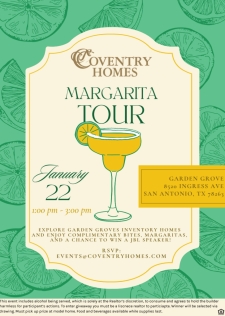 Join us for complimentary bites and margaritas at Garden Grove!