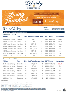 Living Thankful Sales Event - Receive Up to $22,000!*