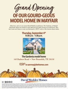Mayfair David Weekley Homes Grand Opening