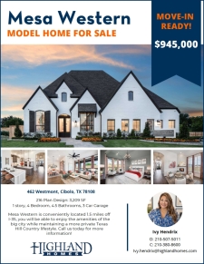 Model Home for Sale in Cibolo!