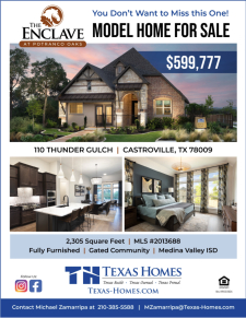 Model Home for Sale in The Enclave at Potranco Oaks