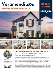 Model Home for Sale in Veramendi!