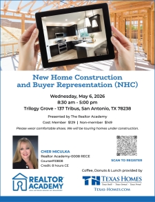 New Home Construction and Buyer Representation CE Course