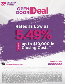 Open Door Deal: Rates as Low as 5.49%