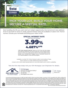 Pick Your Lot. Build Your Home. Secure A Special Rate.