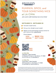 Pumpkin, Spice & Tour Something Nice at La Cima!